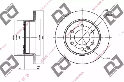 Тормозной диск DJ PARTS BD1491